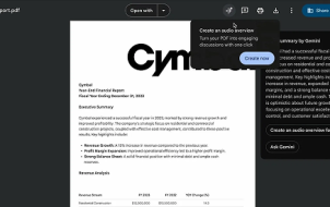 Google Drive nâng cấp lớn: PDF giờ nghe được như podcast nhờ AI Gemini