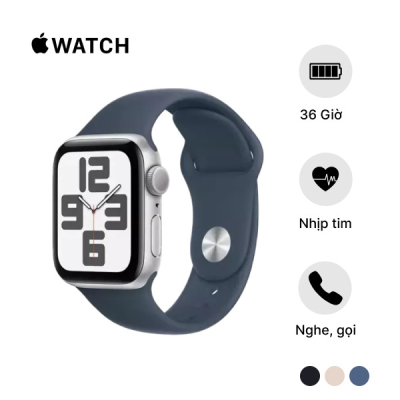 Apple Watch SE 3 40mm (GPS) viền Nhôm | dây Cao Su