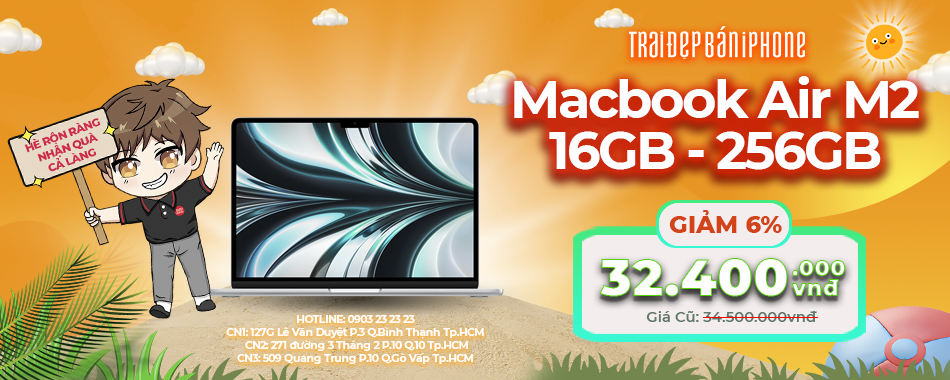 Macbook Air M2 16GB - 256GB